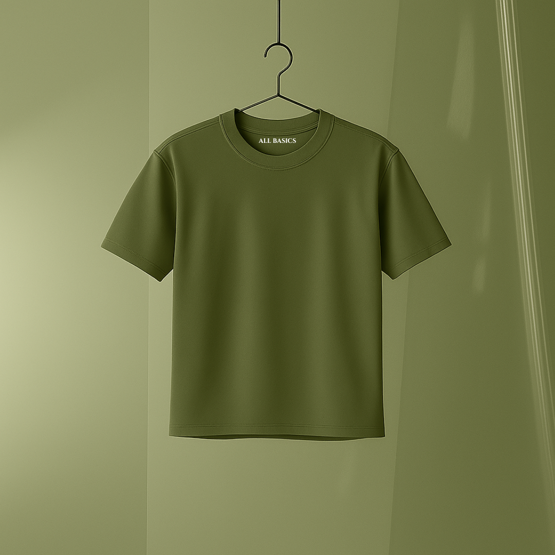OLIVE GREEN T SHIRT