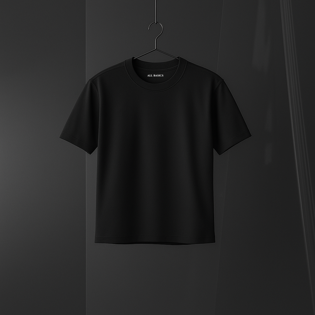 BASIC BLACK T SHIRT