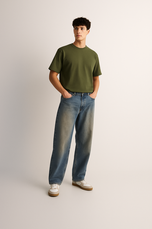 OLIVE GREEN T SHIRT