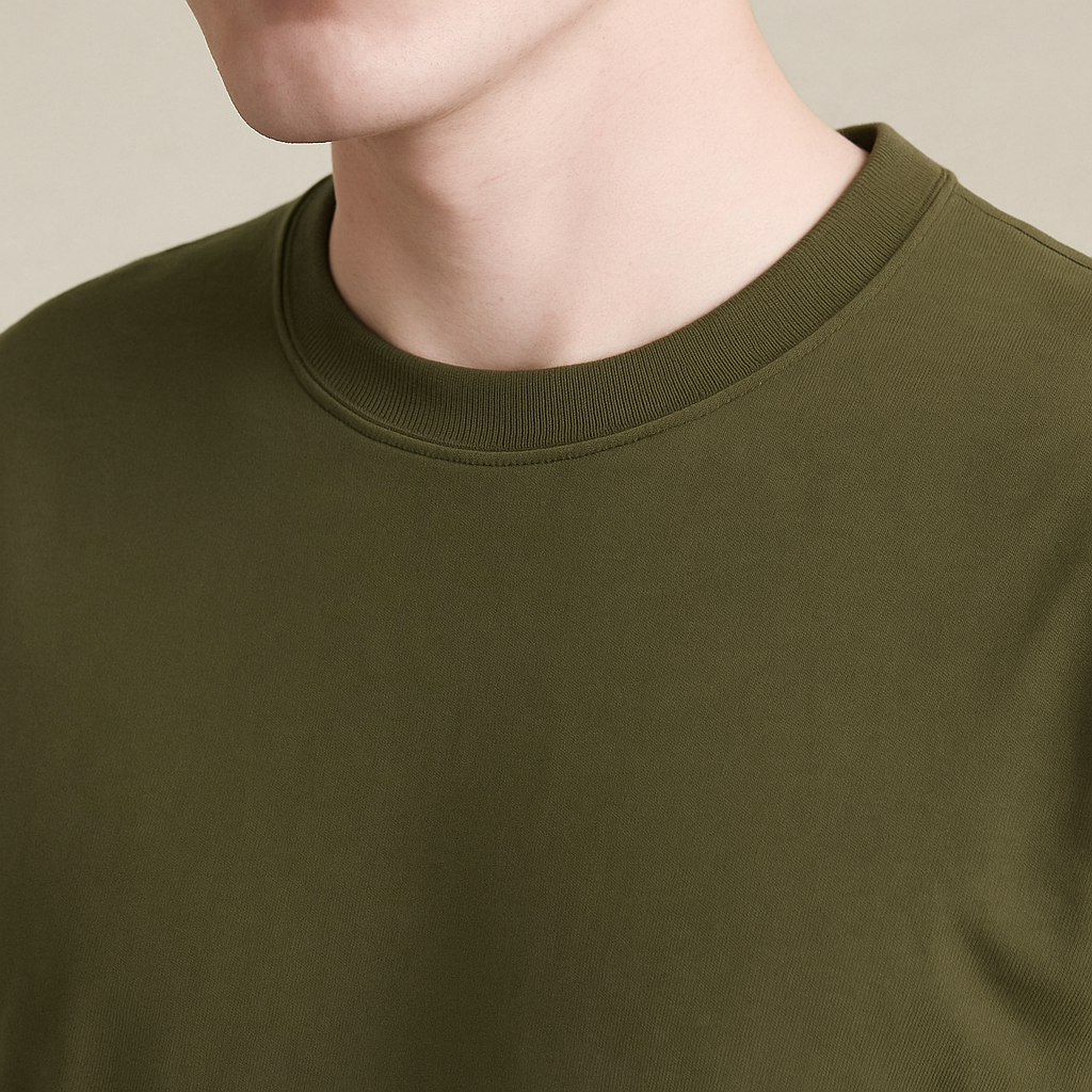OLIVE GREEN T SHIRT